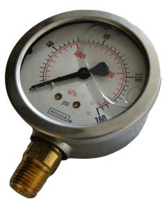 160 PSI Air Gauge Liquid Filled