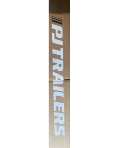 New PJ Neck  4'' Decal White