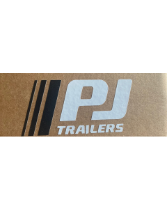 New PJ Decal Small White 