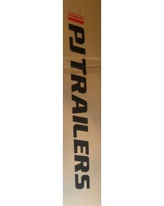 New PJ Neck  2'' Decal Black