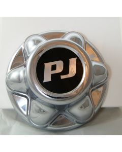 Chrome 6 Lug Hub Cover w/ PJ Logo